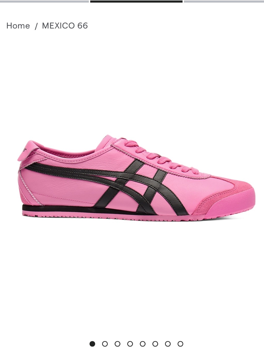 Onitsuka Tiger MEXICO 66 Dragon Fruit Black Pink Size 6.5 like new in box